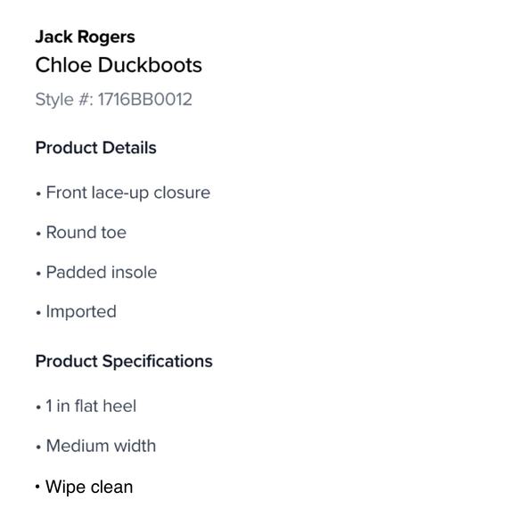 Jack Rogers Chloe Duck Boots Women 6 Blue White/Gold Waterproof Rain Snow Preppy - Picture 12 of 12